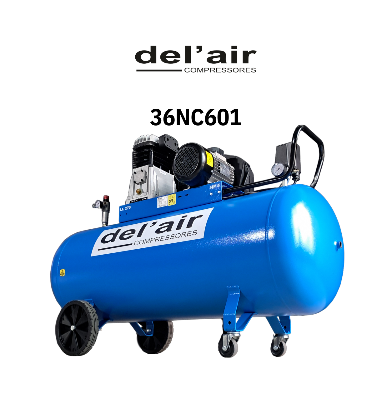 Compressor de transmissão por correias 270L Trifásico