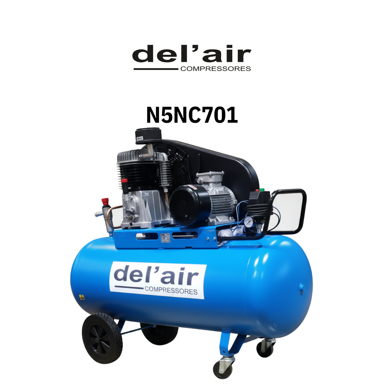 Compressor de transmissão por correias 270L Trifásico biestágio