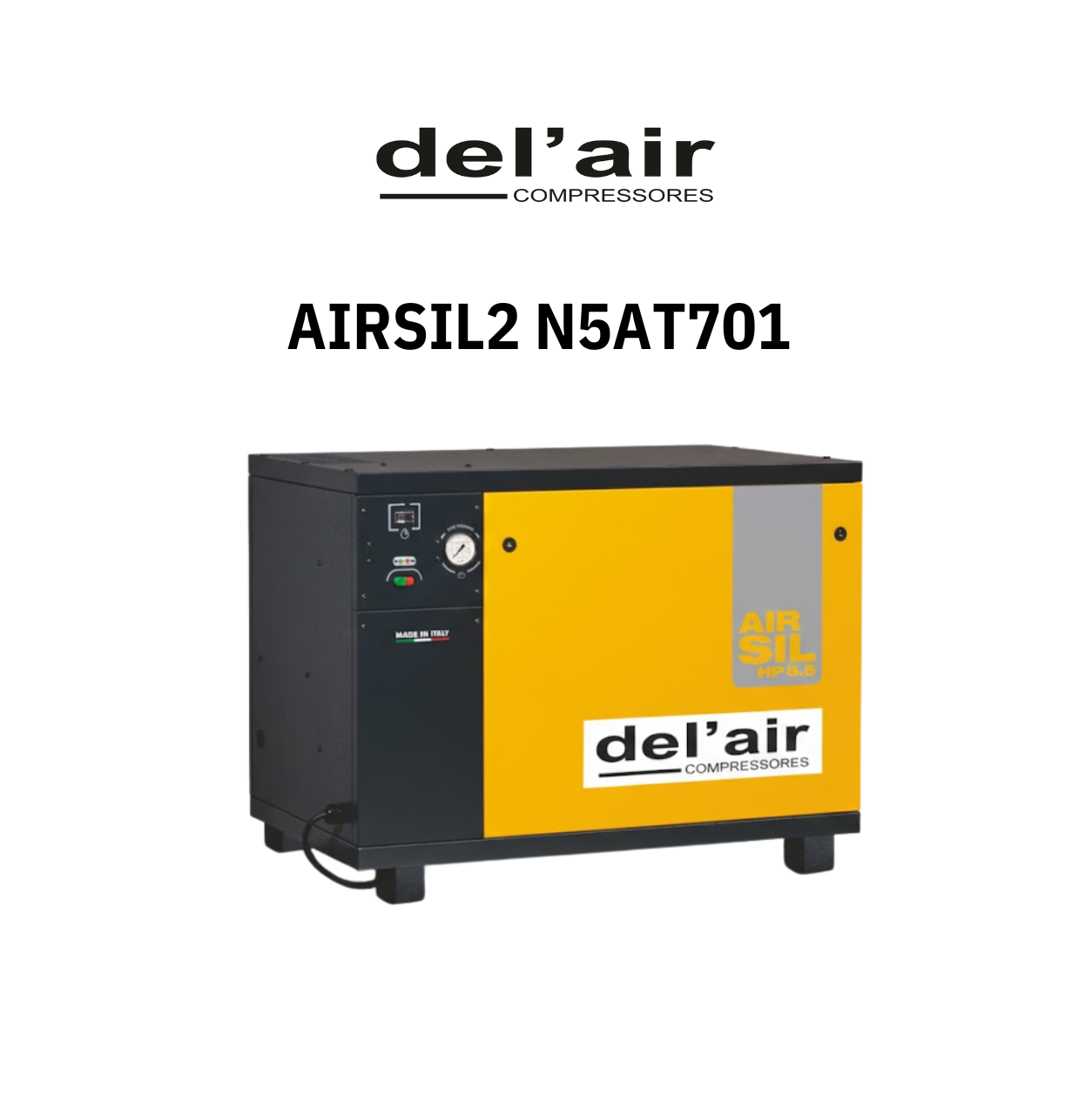 Compressor DEL'AIR AIRSIL 2 5.5hp