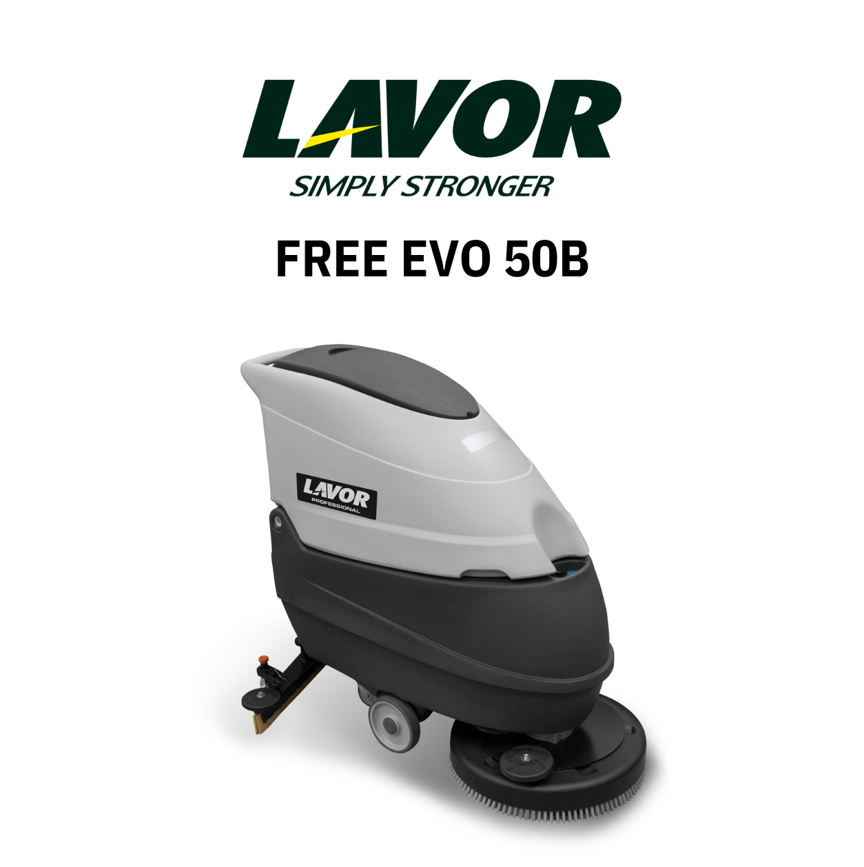 Máquina de lavar e aspirar pavimentos free evo 50B LAVOR.