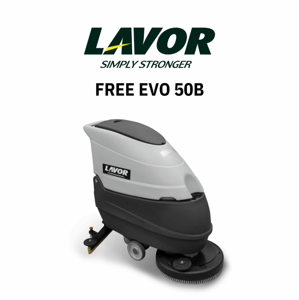 Máquina de lavar e aspirar pavimentos free evo 50B LAVOR.