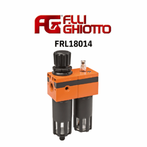 Grupo FRL (Filtro-Regulador-Lubrificador) para Ar Comprimido Fratelli Ghiotto Mod. FRL2M