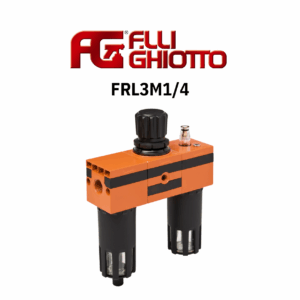 Fratelli Ghiotto Mod. FRL3M – Unidade FRL Completa para Ar Comprimido