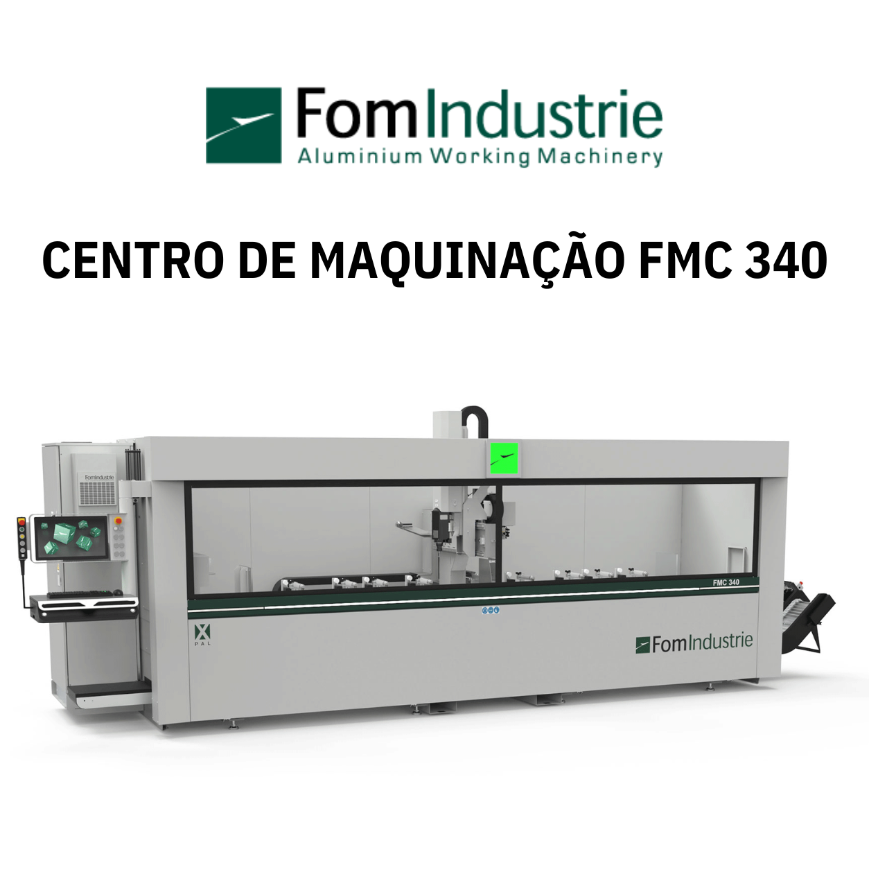 FMC 340 Serie Tre – Centro de Usinagem CNC de 4 Eixos da FOM Industrie