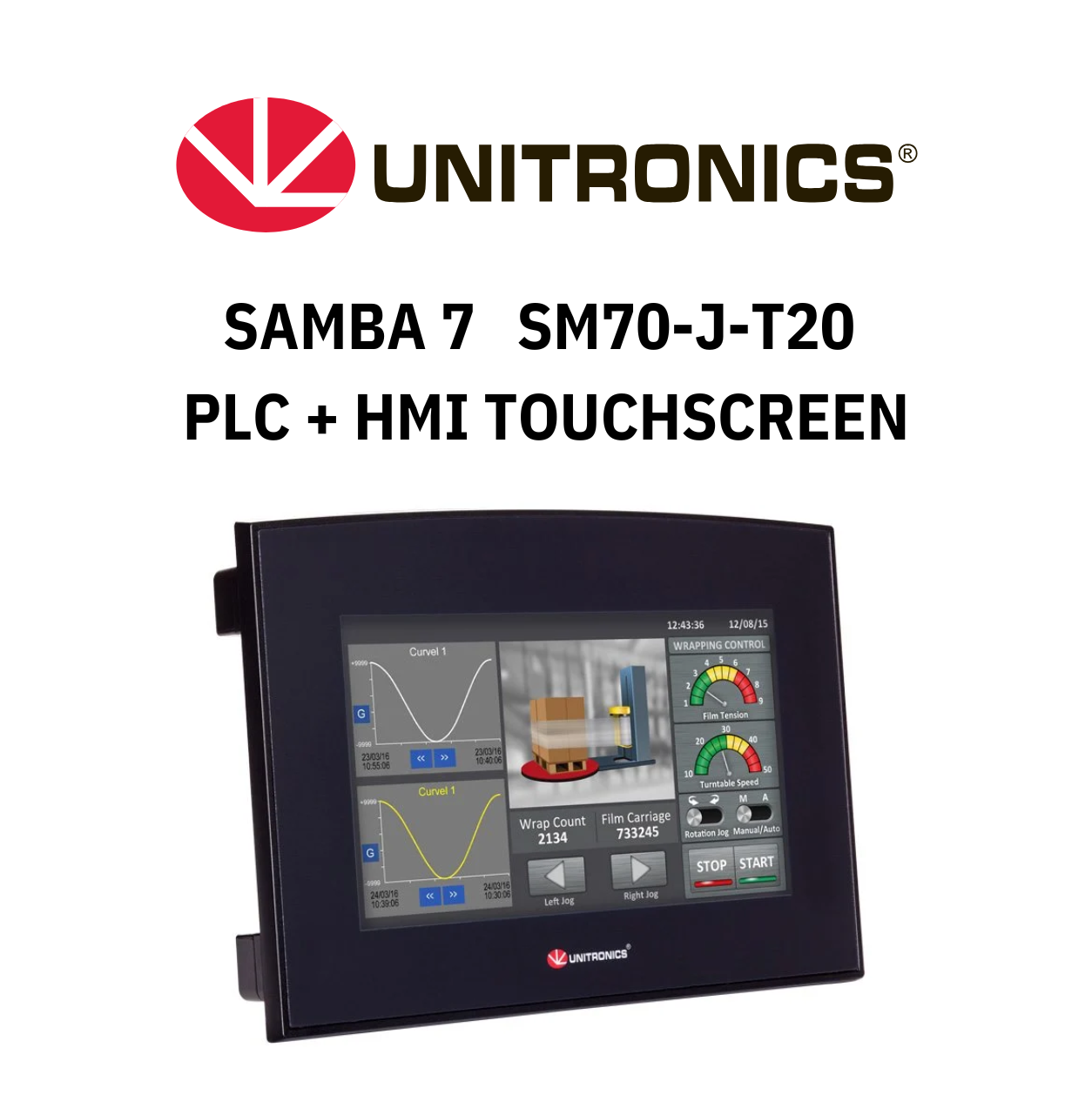 Samba 7 – PLC + HMI TOUCHSCREEN SM70-J-T20