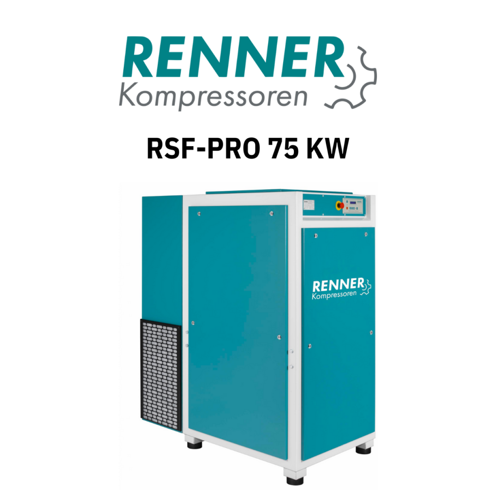 Compressor Parafuso com variador de frequência RENNER RS-PRO 75KW
