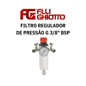 Filtro Regulador de Pressão 3/8" Mod. 1 - Ghiotto