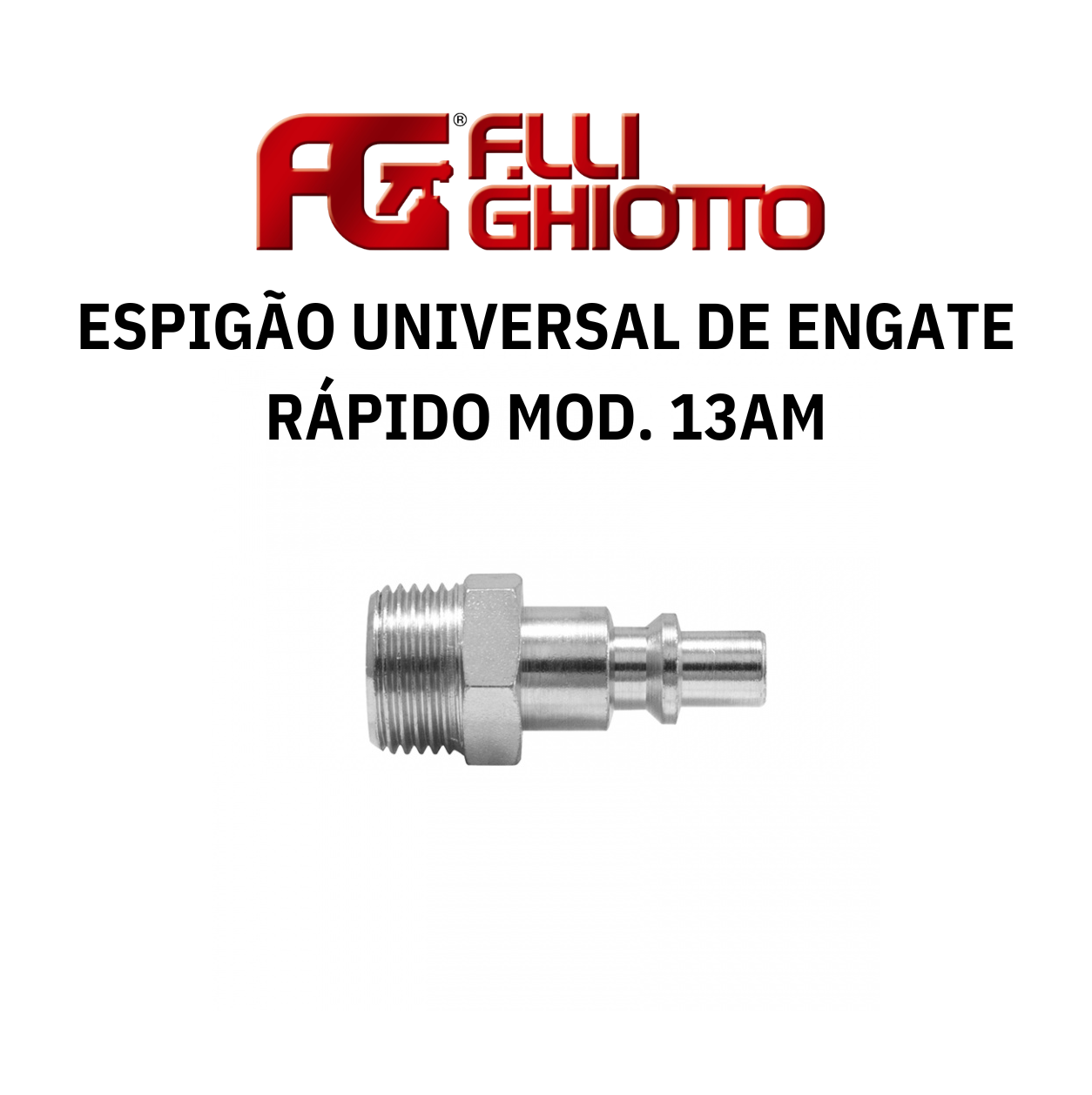 Espigão universal de engate rápido Ghiotto Mod. 13AM