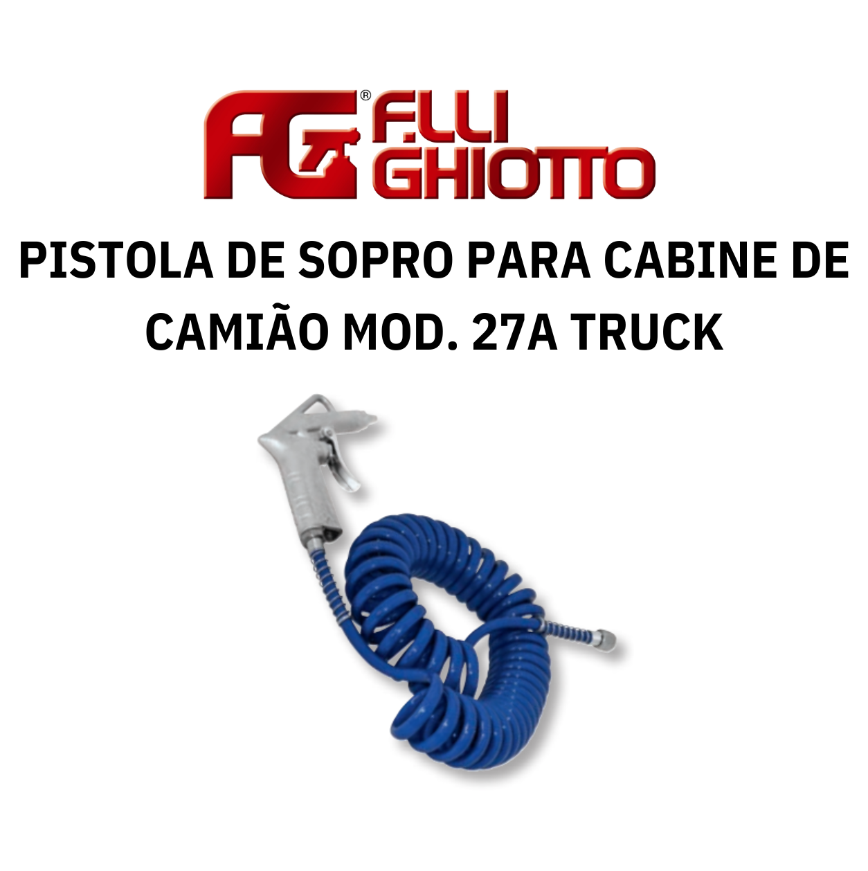 Pistola de Sopro para Cabina de Camião Ghiotto Mod. 27A TRUCK