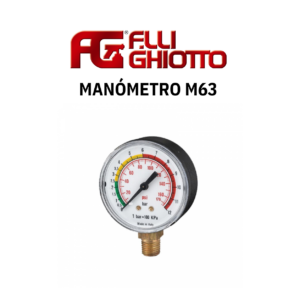 Manómetro M63 – 0 a 12 bar
