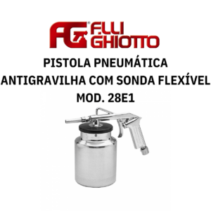 Pistola Pneumática para Antigravilha com Sonda Flexível Ghiotto Mod. 28E1
