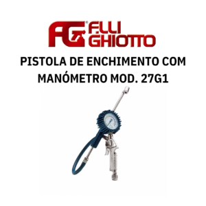 Pistola de Enchimento com Manómetro para Rodas Geminadas Ghiotto Mod. 27G1