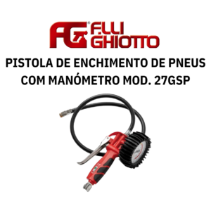 Pistola de Enchimento de Pneus com Manómetro Ghiotto Mod. 27GSP