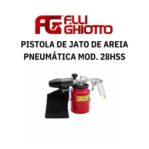 Pistola de Jato de Areia Pneumática com Recuperação Ghiotto Mod. 28HSS